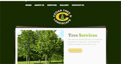 Desktop Screenshot of cedartreeservice.com