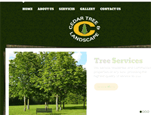 Tablet Screenshot of cedartreeservice.com